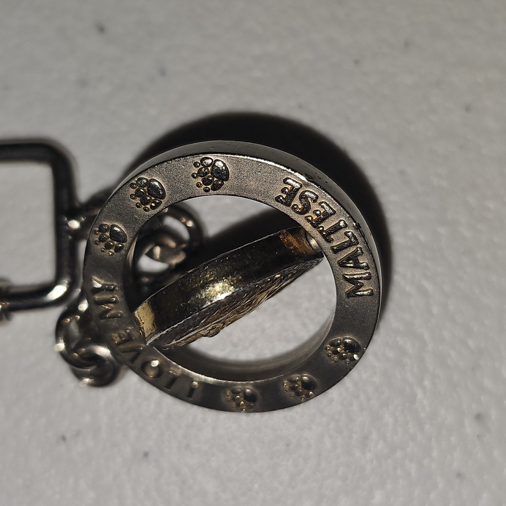 Metal I Love My Maltese Keychain Used - Picture 6 of 10